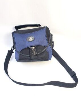 Fellowes Body Glove Camera Bag Padded with Shoulder Strap Pockets Blue Black